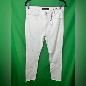 Express white jeans size 6 Long